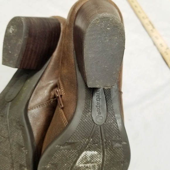 Baretraps Womens Leather Raewyn Heeled Ankle Boots Side Zip Brown Sz 8.5 M - Picture 14 of 14